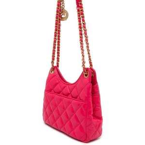 Chanel Bag Leather Calf Hobo Coco Shiny Mark Matelasse